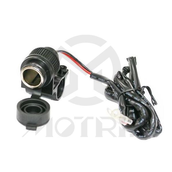 (120cm)12V/15A Socket for power supply and communication appliance.Material:  PVC  Includes:  bracket holder and dust cap.