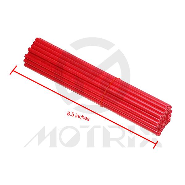 Spoke skin fits 21 inch, red length: 8.5 inches(38pcs)