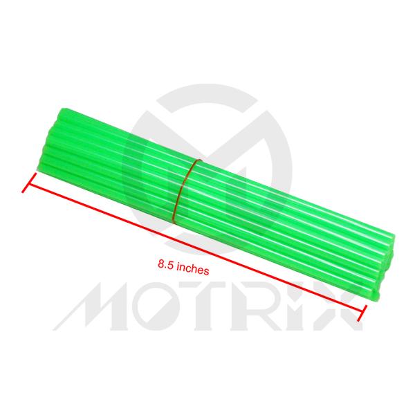 Spoke skin, green. Length: 8.5 inches(38pcs)