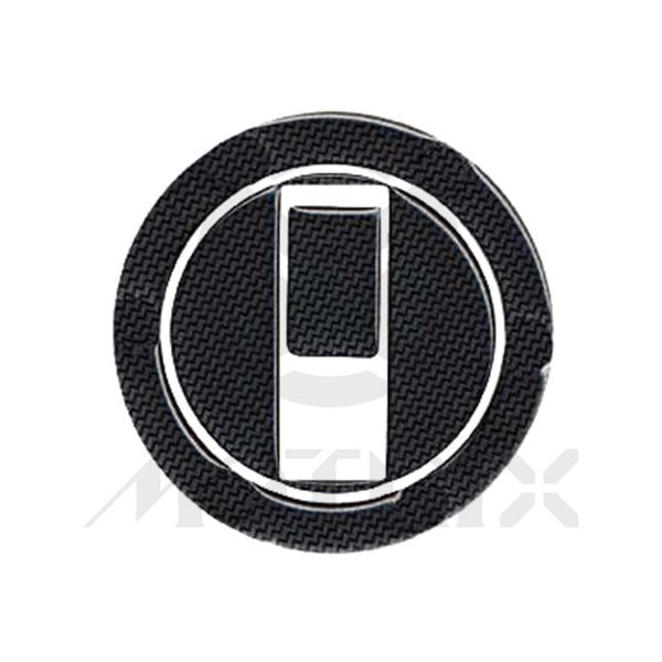Fuel tank cap sticker carbon