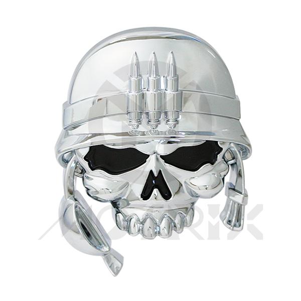 3D sticker military skull