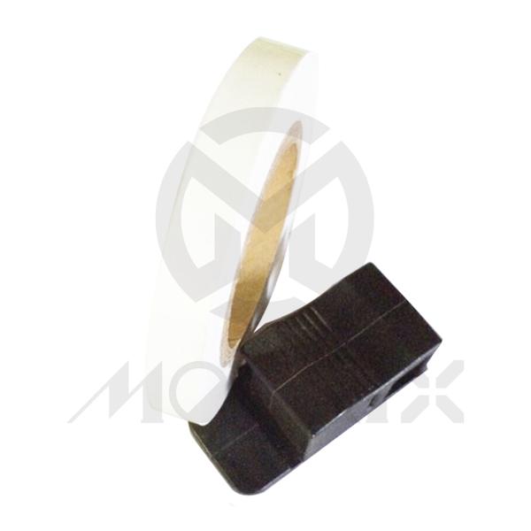 Tape roll version color rim stickers white, width: 7mm