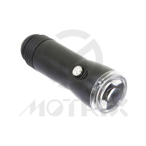 High bright white led light rechargeable at socket on/off switch