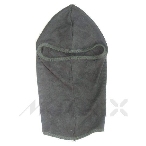 35% Cotton 65% Nylon Balaclava black with one hole