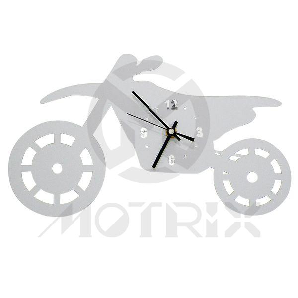 Decoration clock off road type silver