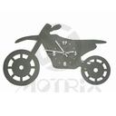 Decoration clock off road type black