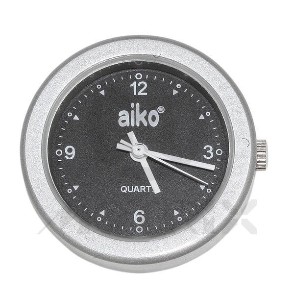 (Silver/Black) Clock with sticker and extra battery diameter :  25mm height :  7mm