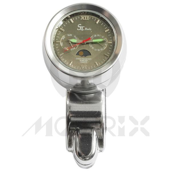 (Black face) Alloy clock with bracket