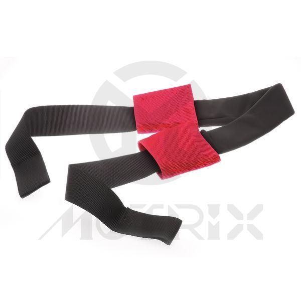Tight weave Handlebar strap black/red