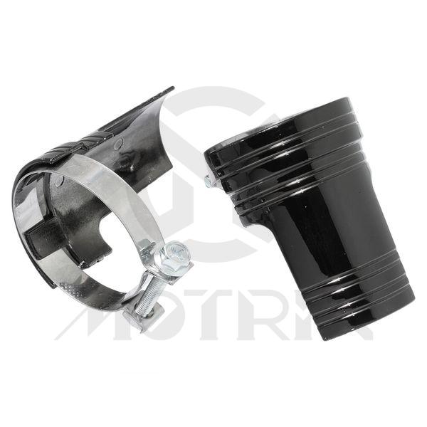 Black fork shrouds with steel clamp