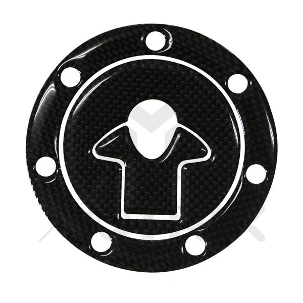 Fuel cap pad, real carbon fibre for KAWASAKI-7 holes