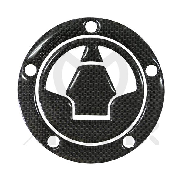 Fuel cap pad, real carbon fibre for KAWASAKI-5 holes