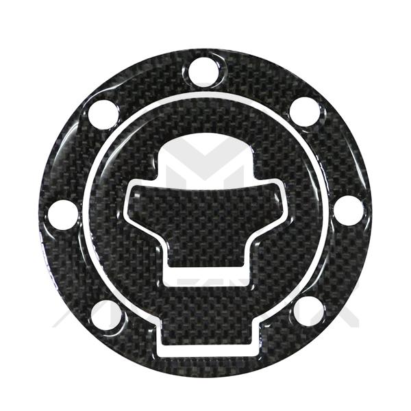Fuel cap pad, real carbon fibre for SUZUKI-7 holes