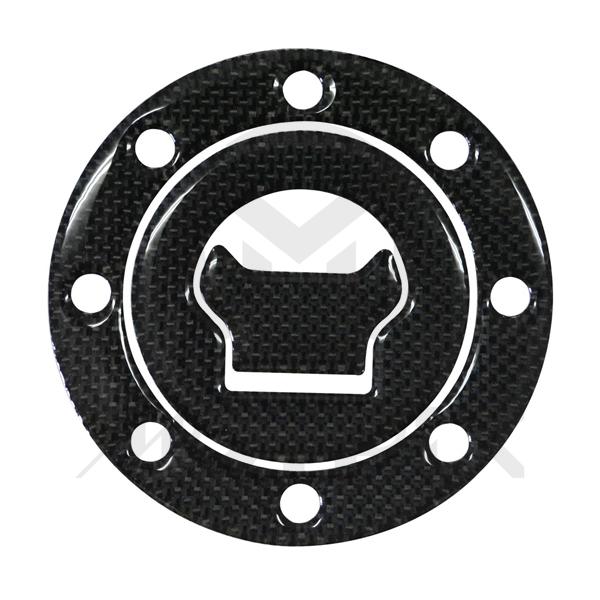 Fuel cap pad, real carbon fibre for SUZUKI-8 holes