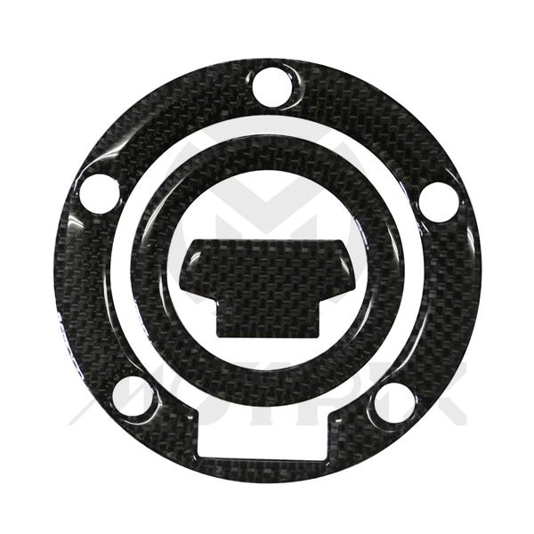 Fuel cap pad, real carbon fibre for YAMAHA-5 holes