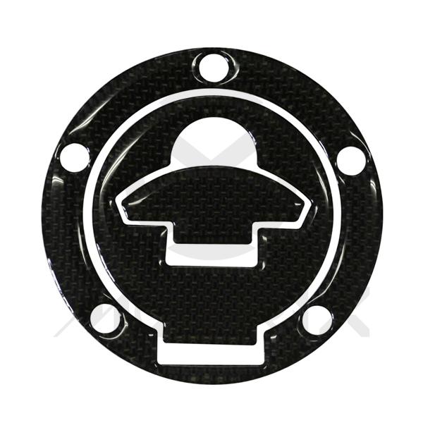 Fuel cap pad, real carbon fibre for DUCATI-5 holes