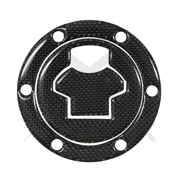 Fuel cap pad, real carbon fibre for BMW-6 holes