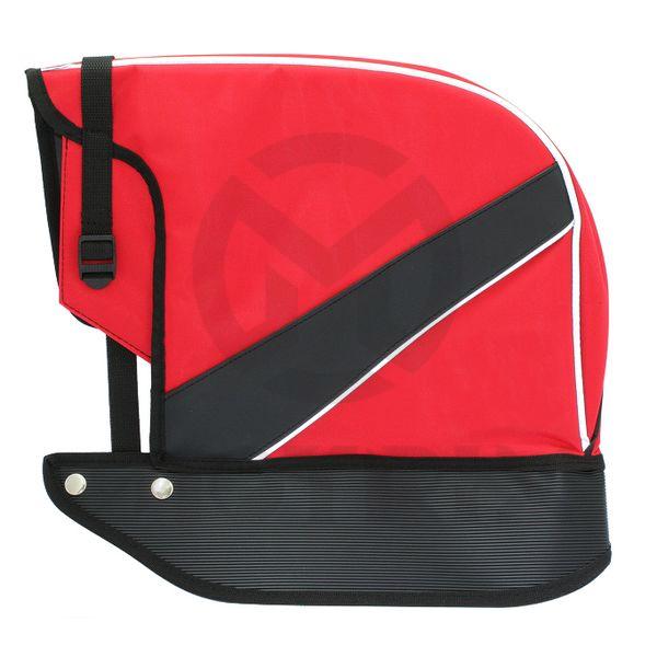 Red handlebar muffs