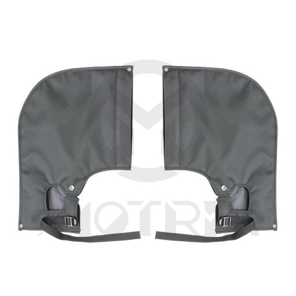 Handlebar muff with preformed brake reservoir opening