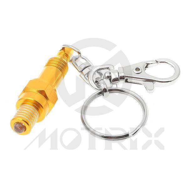 Spark plug with light key ring