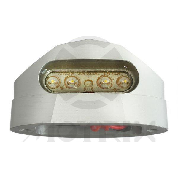 LED licence light chrome case