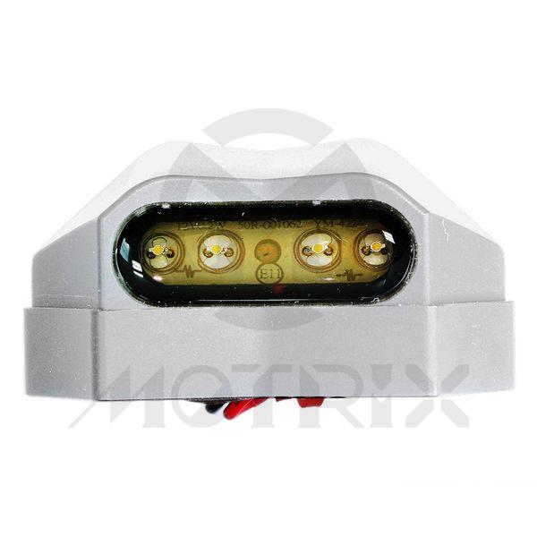 CE LED licence light white chrome case, material: aluminum