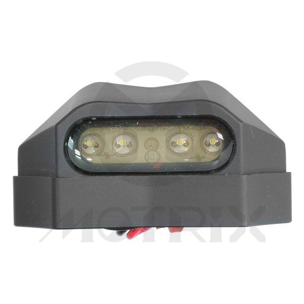 Led licence light black case, material: aluminum