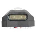 Led licence light black case, material: aluminum
