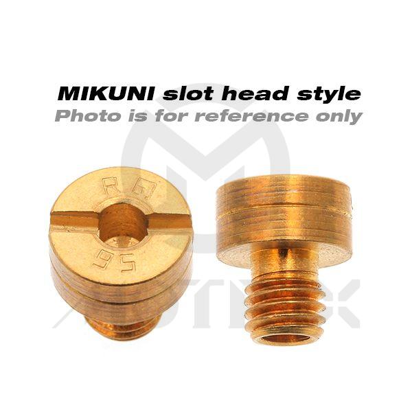 Carburetor jet, size: SJ77.5. MIKUNI slot head style