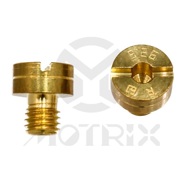Carburetor jet, size: SJ92.5. MIKUNI slot head style