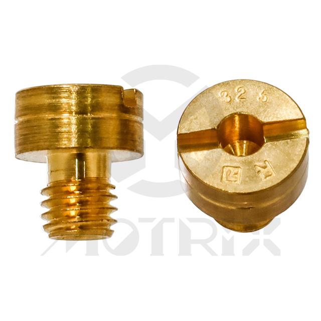 Carburetor jet, size: SJ132.5. MIKUNI slot head style