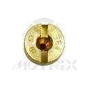 Carburetor jet, size: SJ135.0. MIKUNI slot head style