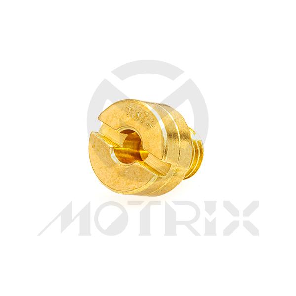 Carburetor jet, size: SJ137.5. MIKUNI slot head style