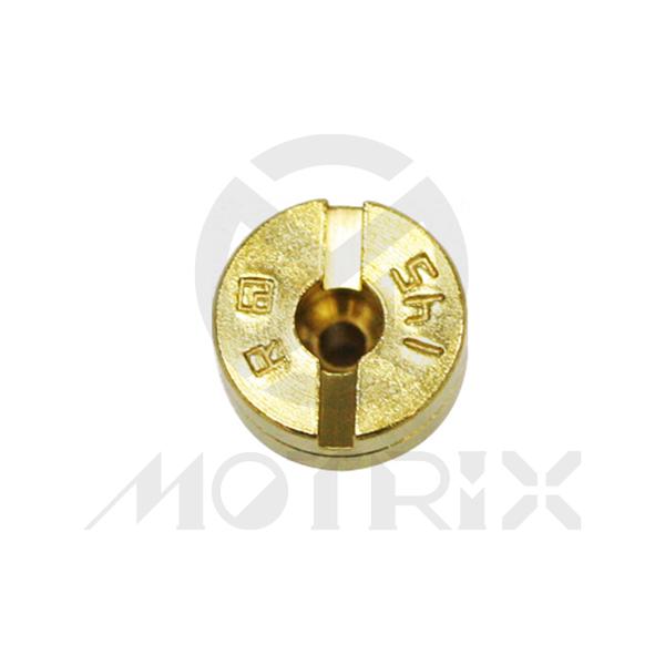 Carburetor jet, size: SJ145.0. MIKUNI slot head style