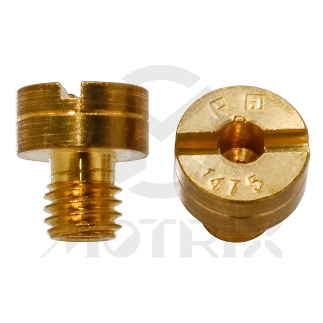 Carburetor jet, size: SJ147.5. MIKUNI slot head style