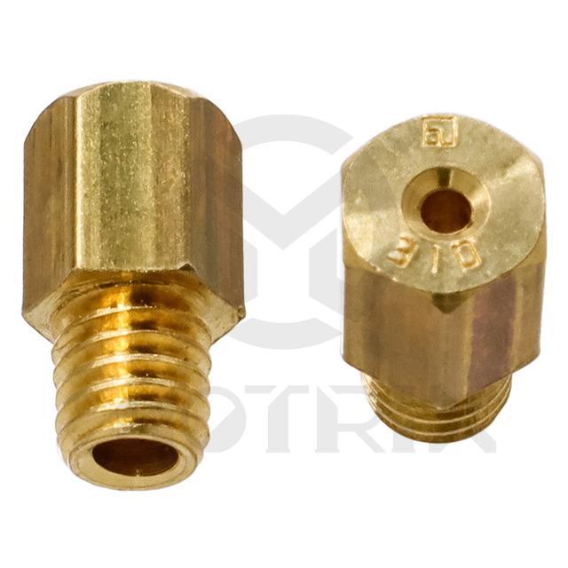 Carburetor jet, size: HJ310. MIKUNI hex head style