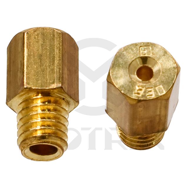 Carburetor jet, size: HJ330. MIKUNI hex head style