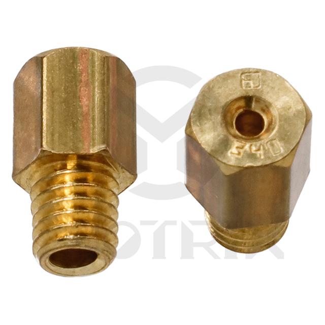 Carburetor jet, size: HJ340. MIKUNI hex head style
