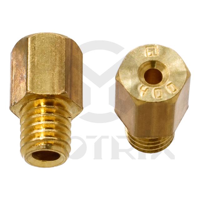 Carburetor jet, size: HJ400. MIKUNI hex head style