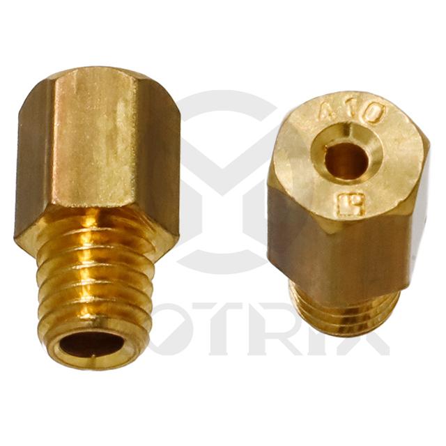 Carburetor jet, size: HJ410. MIKUNI hex head style