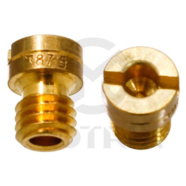 Carburetor jet, size: KJ87.5. KEIHIN slot head style