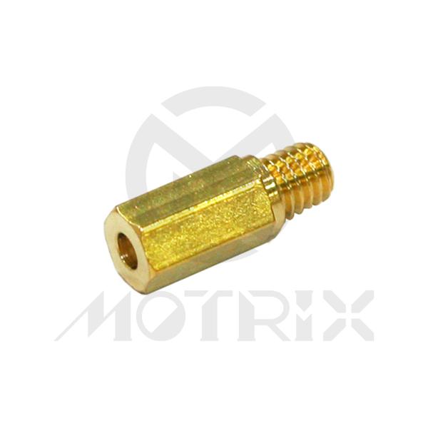 Carburetor jet, size: CR140. KEIHIN hex head style