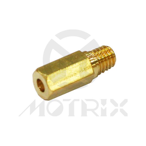 Carburetor jet, size: CR145. KEIHIN hex head style