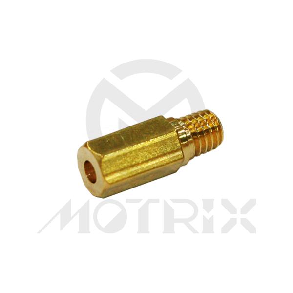 Carburetor jet, size: CR155. KEIHIN hex head style
