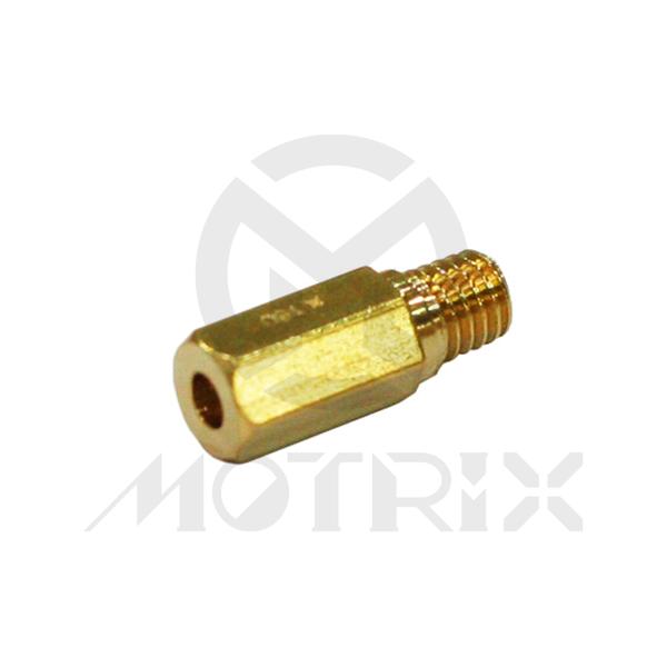 Carburetor jet, size: CR160. KEIHIN hex head style