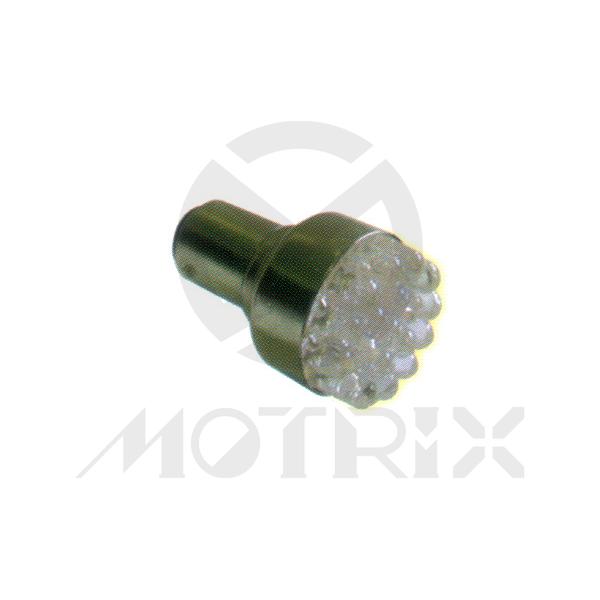 LED bulb. BAY-15D. Volt : 12V / 24V. Current : 140±10%mA. Luminous : 23.3±5%