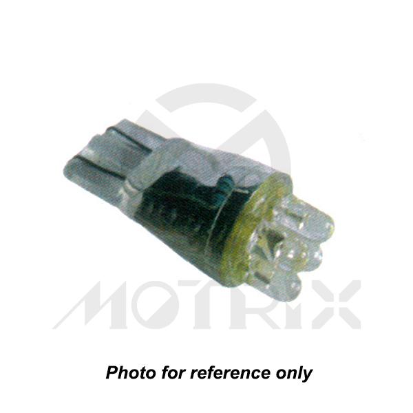 LED bulb. T10 / W2.1*9.5d. Volt : 12V / 24V. Current : 20±10%mA. Luminous : 7.1±5%