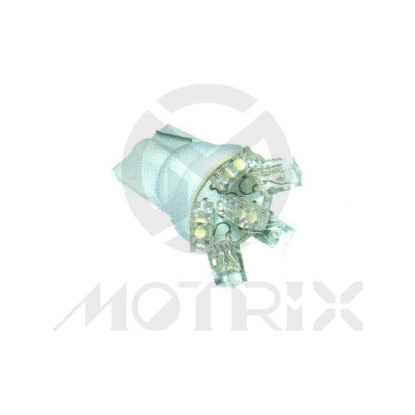 LED bulb. T10 / W2.1*9.5d. Volt : 12V / 24V. Current : 16.5±10mA. Luminous : 8.62±5%