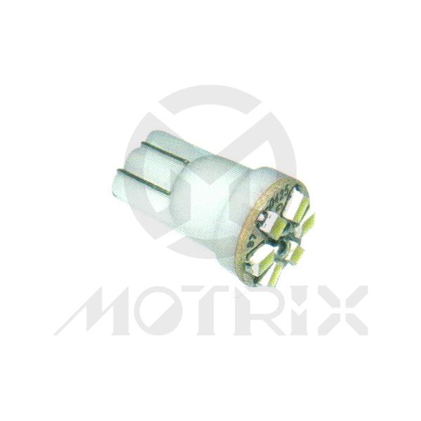 LED bulb. T10 / W2.1*9.5d. Volt : 12V / 24V. Current : 40±10mA. Luminous : 18±5%