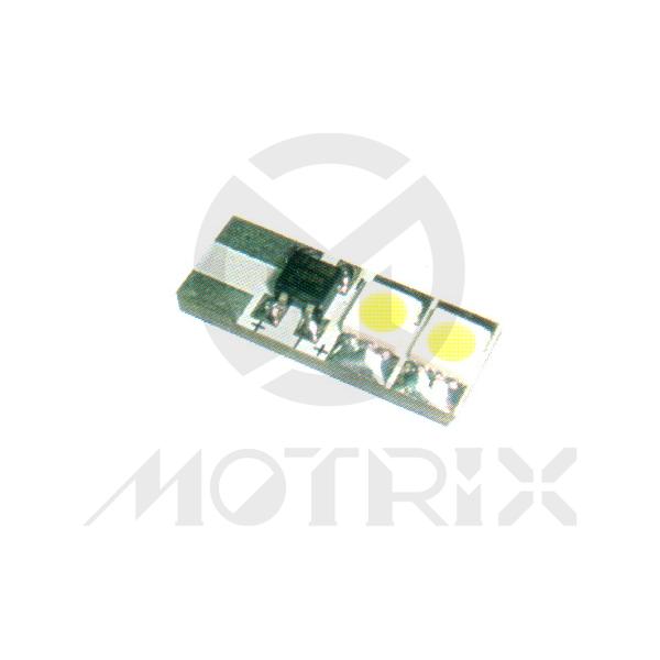 LED bulb. T10 / W2.1*9.5d. Volt : 12V / 24V. Current : 70±10%mA. Luminous : 17±5%